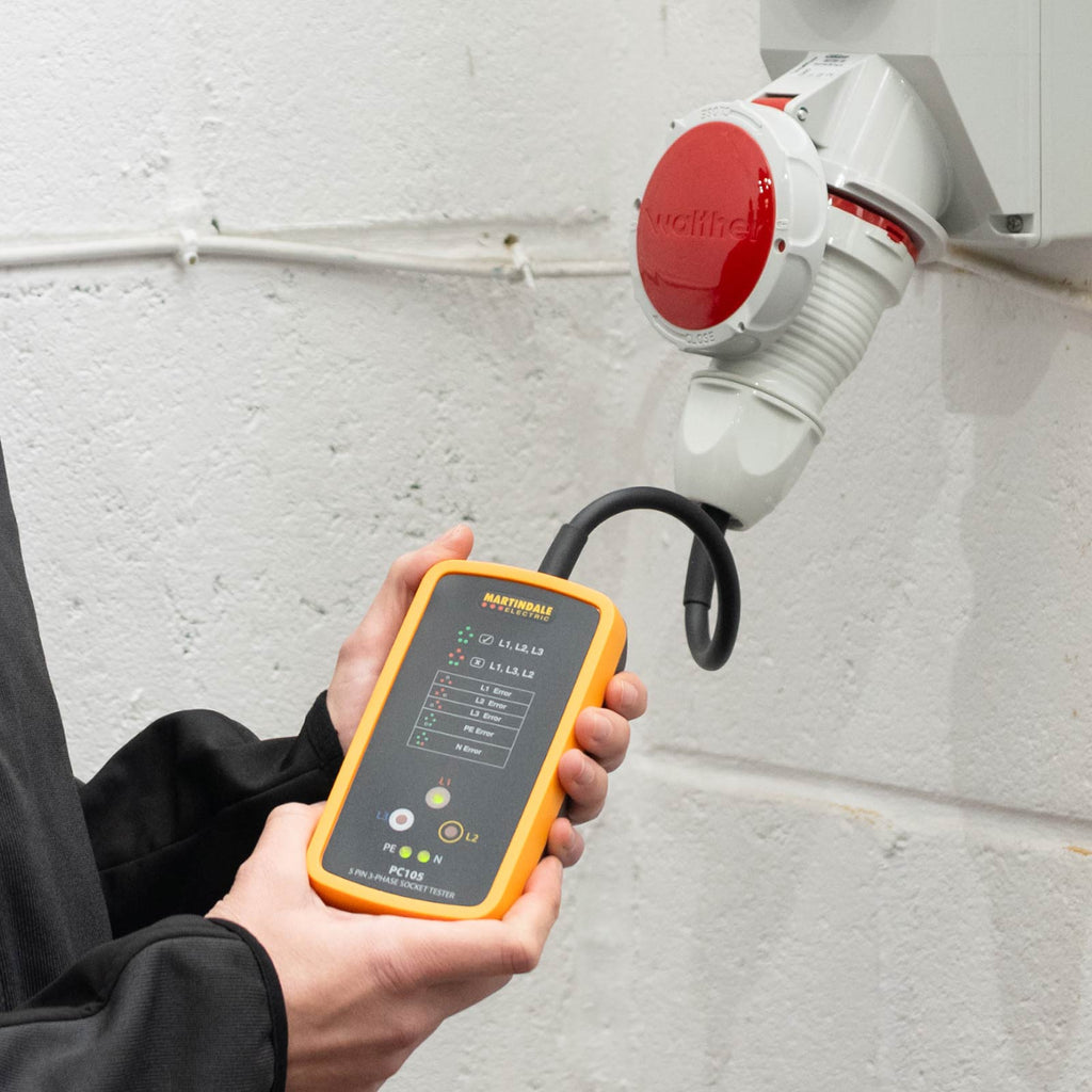 Martindale MARPC105-32 | PC105 3-Phase Industrial Socket Tester | 32A 5-Pin, CAT III 300V - generaltechuae (2)
