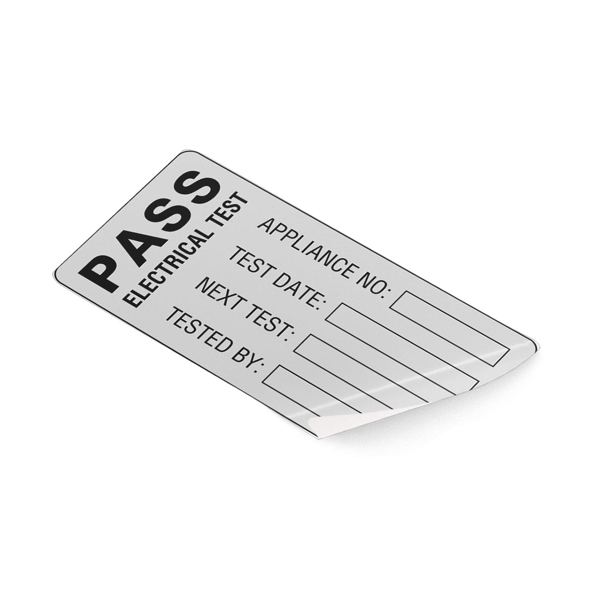 Martindale MARPOLY1 | POLY1 Polyester Pass PAT Labels | Test Date & Next Test Due, 50 x 25 mm - generaltechuae