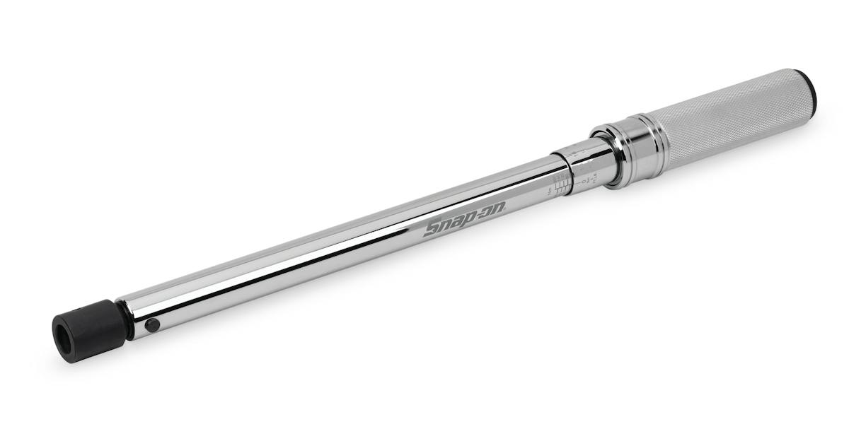Snap-on QD3IN200B | Adjustable Dual-Scale Click-Type Torque Wrench Body | 37–140 ft-lb, Y-Shank