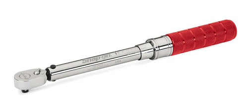 Snap-on QE1R200R | High-Precision Click-Type Torque Wrench | 1/4 in Drive, 40–200 in-lb, Red