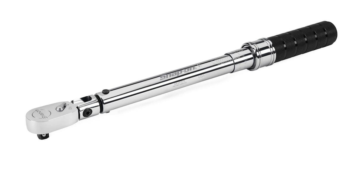 Snap-on QE2FR75 | Micro-Adjustable Flex-Head Torque Wrench | 3/8 in Drive, 5–75 ft-lb, Standard