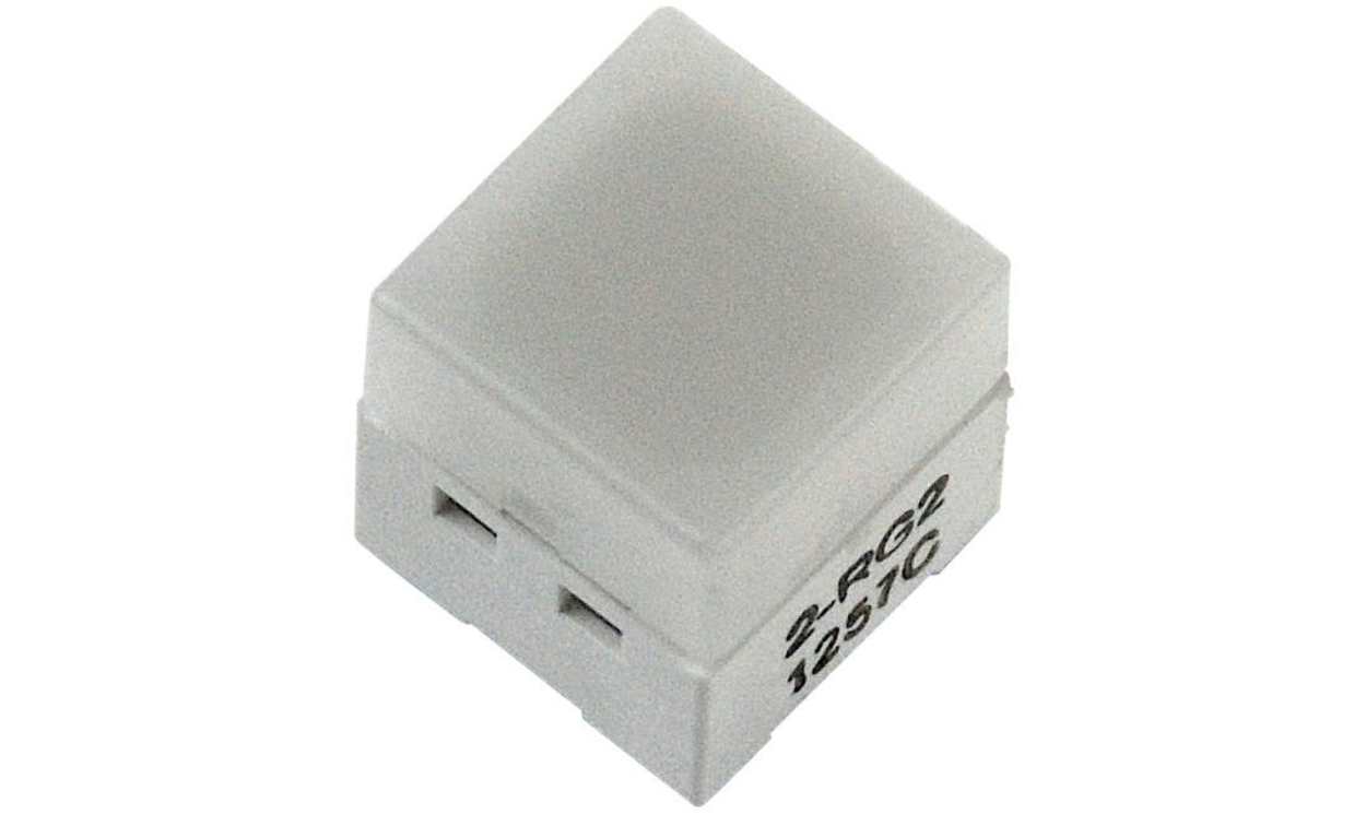 Omron B3W9000R1NBYOMZ, IP00 White Cap Tactile Switch, SPST 50 mA @ 24 V dc