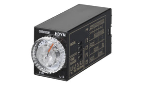 Omron H3YN-2-B AC24, H3YN Series Panel Mount Timer Relay, 24V ac, 4-Contact, 0.1 s → 10min, DPDT
