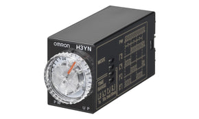Omron H3YN-4-B DC12, H3YN Series Panel Mount Timer Relay, 12V dc, 4-Contact, 0.1 s → 10min, 4NO/4NC - generaltechuae