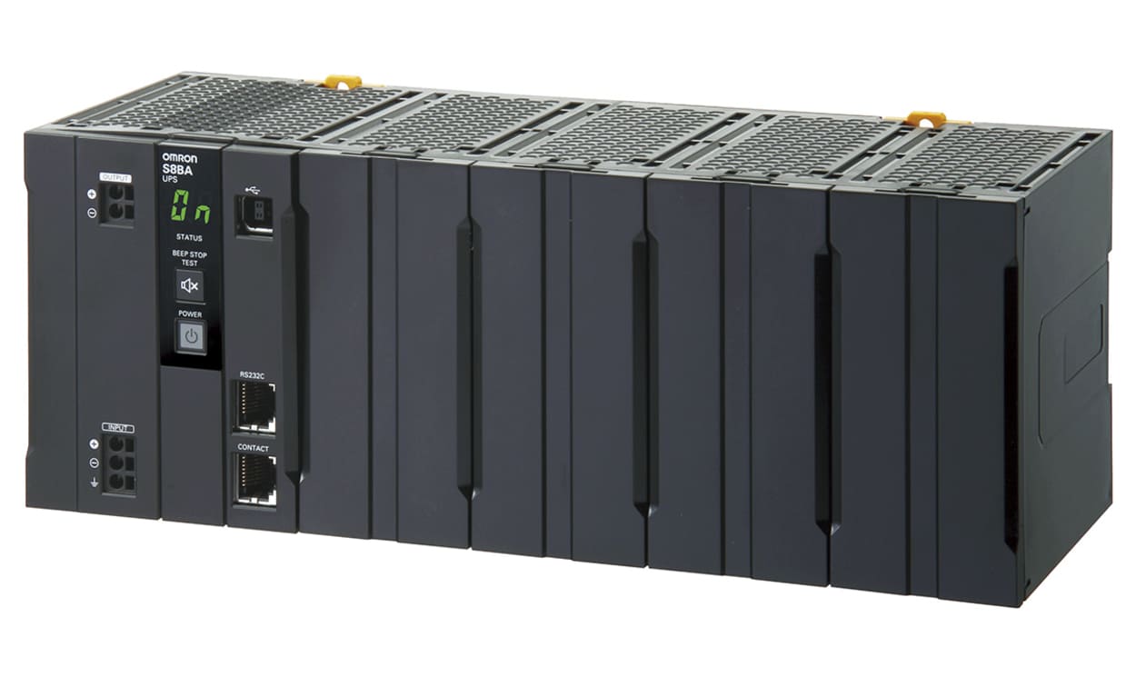 Omron S8BA-24D24D360LF, DIN Rail Uninterruptible Power Supply (360W)