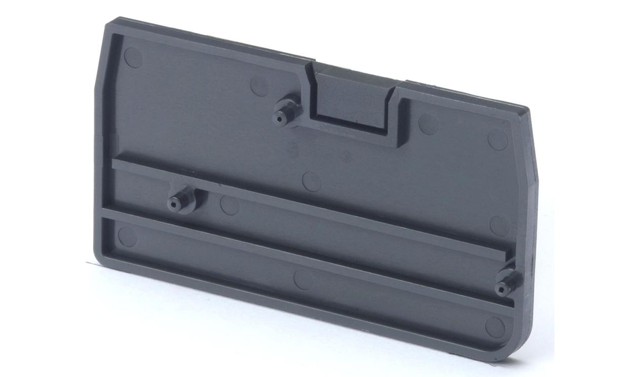 Omron XW5E-P1.5-1.1-1, XW5E Series End Cover for Use with XW5G-P1.5-1.1-1 Grounding Terminal Block, XW5T-P1.5-1.1-1 Feed Through