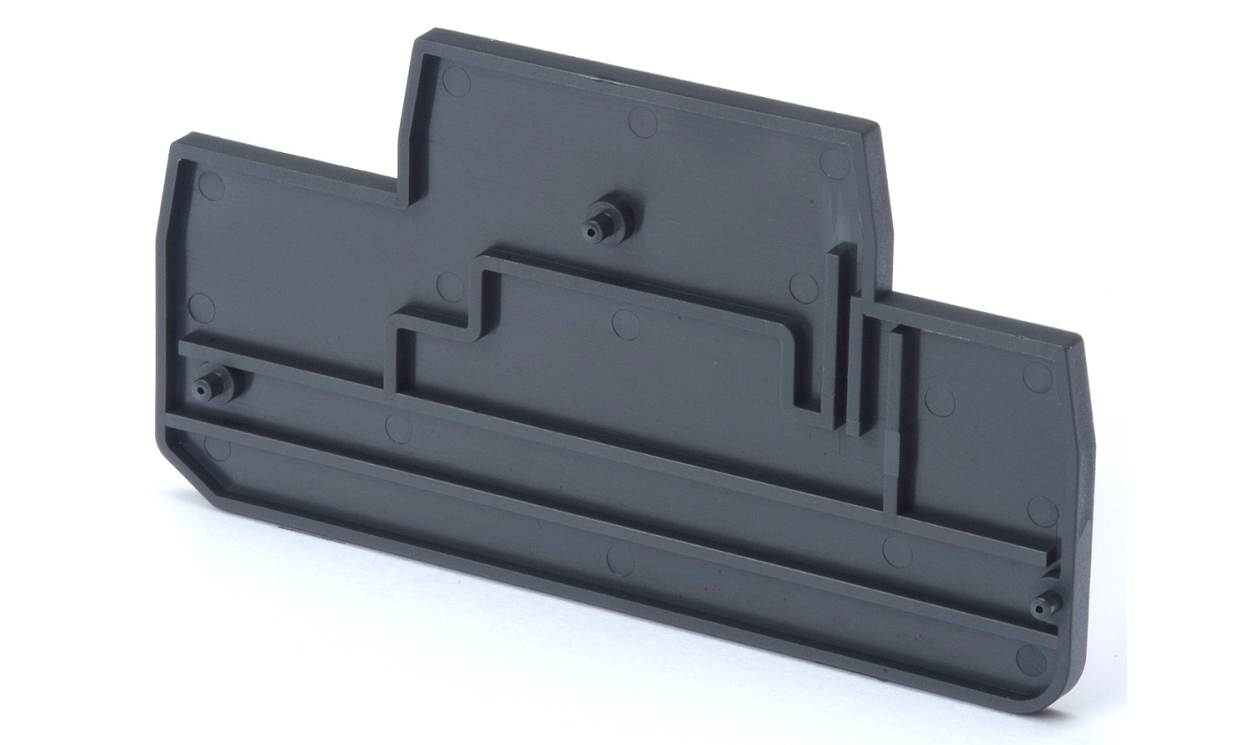 Omron XW5E-P1.5-1.1-2, XW5E Series End Cover for Use with XW5G-P1.5-1.1-2 Grounding Terminal Block, XW5T-P1.5-1.1-2 Feed Through