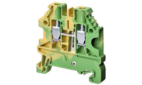 Omron XW5GS40111, XW5G Series Green/Yellow, 4mm², Single-Level, Screw Termination