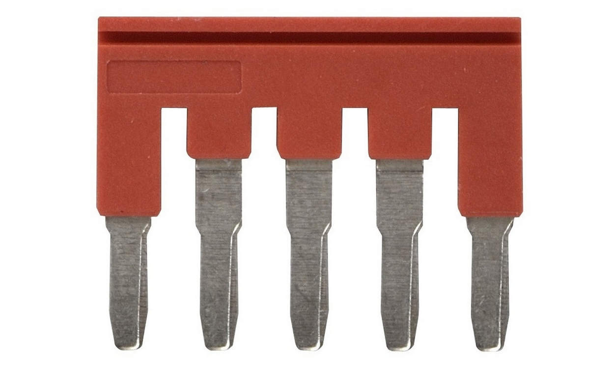 Omron XW5SP405RD, XW5S Short Bar for use with XW5G-P4.0-5 Grounding Terminal Block, XW5T-P4.0-5 Feed Through Terminal Block