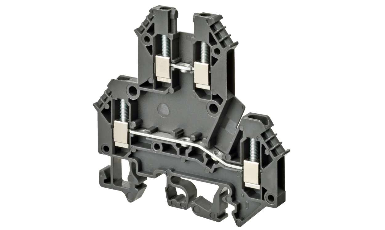 Omron XW5TS25112, XW5T Series Grey, 2.5mm², Double-Level, Screw Termination