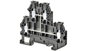 Omron XW5TS40112V, XW5T Series Black, 4mm², Double-Level, Screw Termination