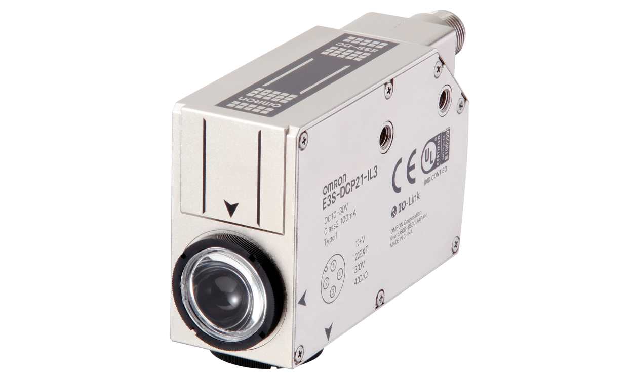 Omron E3S-DCN21, Diffuse Photoelectric Sensor, Block Sensor, 10 mm Detection Range