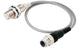 Omron E2E-X3B4-M1TJ-IL3 0.3M, Inductive Threaded Barrel Proximity Sensor, M12, 3 mm Detection, PNP NO, 10 → 30 V dc