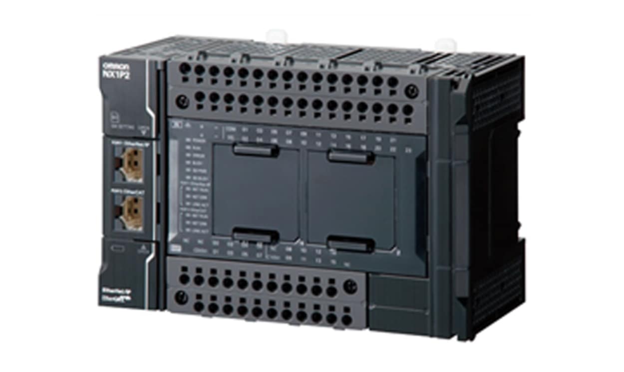 Omron NX1P21140DT1, NX1P Series PLC CPU for Use with NX Series EtherCAT Coupler, PNP Output, 24-Input, DC Input - generaltechuae