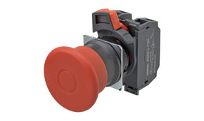 Omron A22NE-MP-P202-N, A22NE-P Series Pull Release Emergency Stop Push Button, Panel Mount, 22mm Cutout, 2NC, IP65