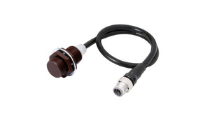 Omron E2EW-QX12C118-M1TJ 0.3M, Inductive Threaded Barrel Proximity Sensor, M18, 12 mm Detection, NPN NO, 10 → 30 V dc