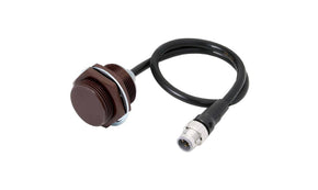 Omron E2EW-QX20B3T30-M1TJ 0.3M, Inductive Threaded Barrel Proximity Sensor, M30, 20 mm Detection, PNP NO+NC, 10 → 30 V dc