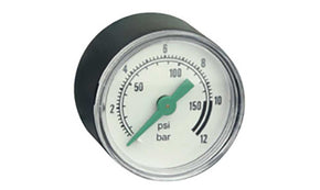ASCO 34300014, Analogue Pressure Gauge 10bar Back Entry 40mm Outside Diameter