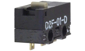 Omron D2F-D, Pin Plunger Micro Switch, Solder Terminal, 3 A @ 125 V ac, SPDT, IP40