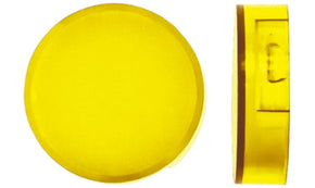 Omron A165L-TY, Yellow Round Push Button Lens for Use with A16 Series LED/Incandescent Lamp Push Button Switch
