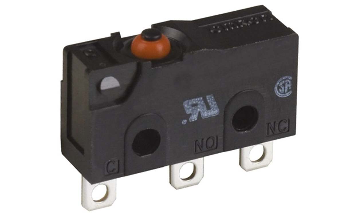 Omron D2SW-3H, Pin Plunger Micro Switch, Solder Terminal, 3 A @ 30 V dc, SPDT, IP67