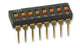 Omron A6T-8104, 8 Way Through Hole DIP Switch 8P