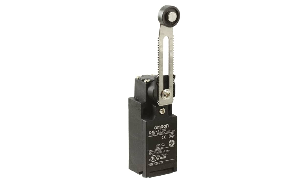 Omron D4N-4A2G, D4N Series Roller Lever Limit Switch, NO/NC, DPST