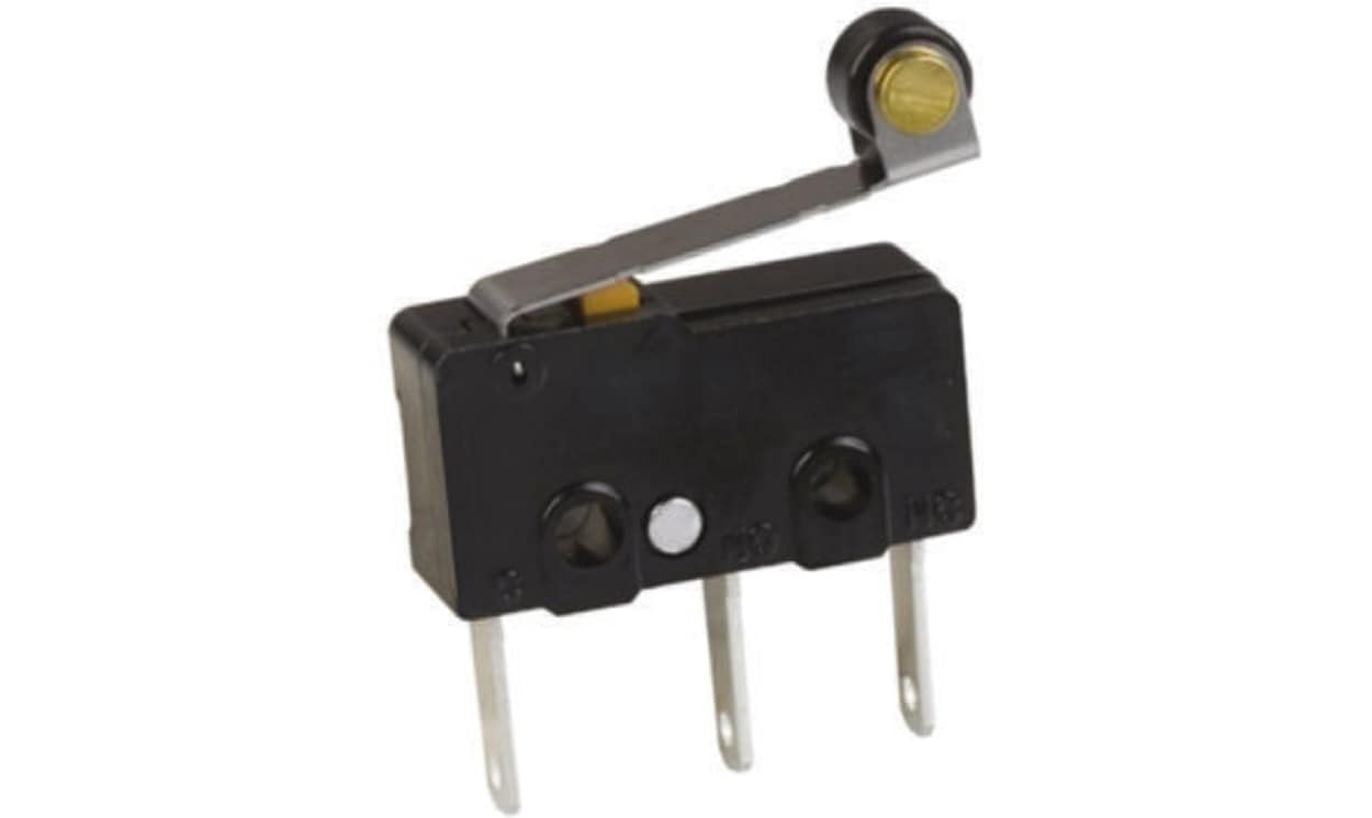 Omron SS-01GL2-ET, Roller Lever Micro Switch, Tab Terminal, 100 mA @ 30 V dc, SPDT, IP40