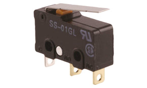 Omron SS-01GL-F, Hinge Lever Micro Switch, Solder Terminal, 100 mA @ 30 V dc, SPDT, IP40