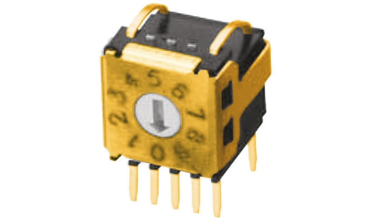 Omron A6KV-164RF, 16 Way Through Hole DIP Switch, Rotary Flush Actuator