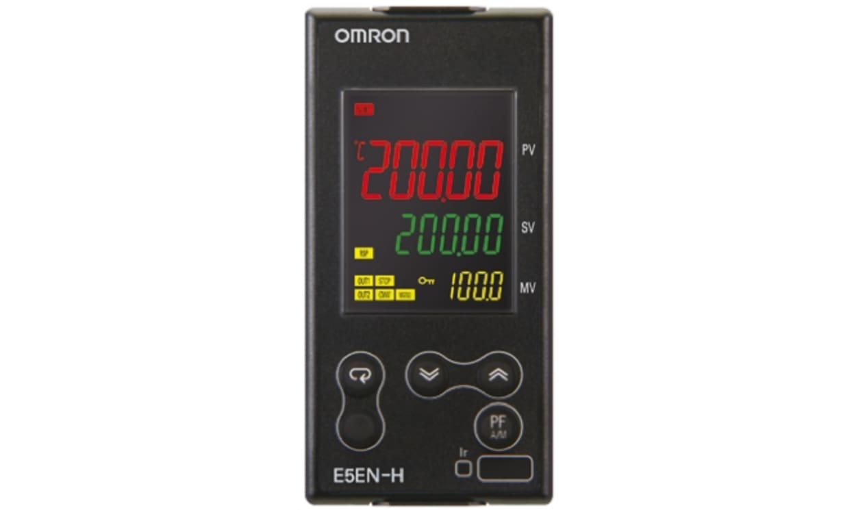 Omron E5EN-HAA2HBMD-500 24VAC/DC, E5EN Panel Mount PID Temperature Controller, 48 x 48mm, 3 Output With additional card, 24 V ac/dc Supply Voltage - generaltechuae