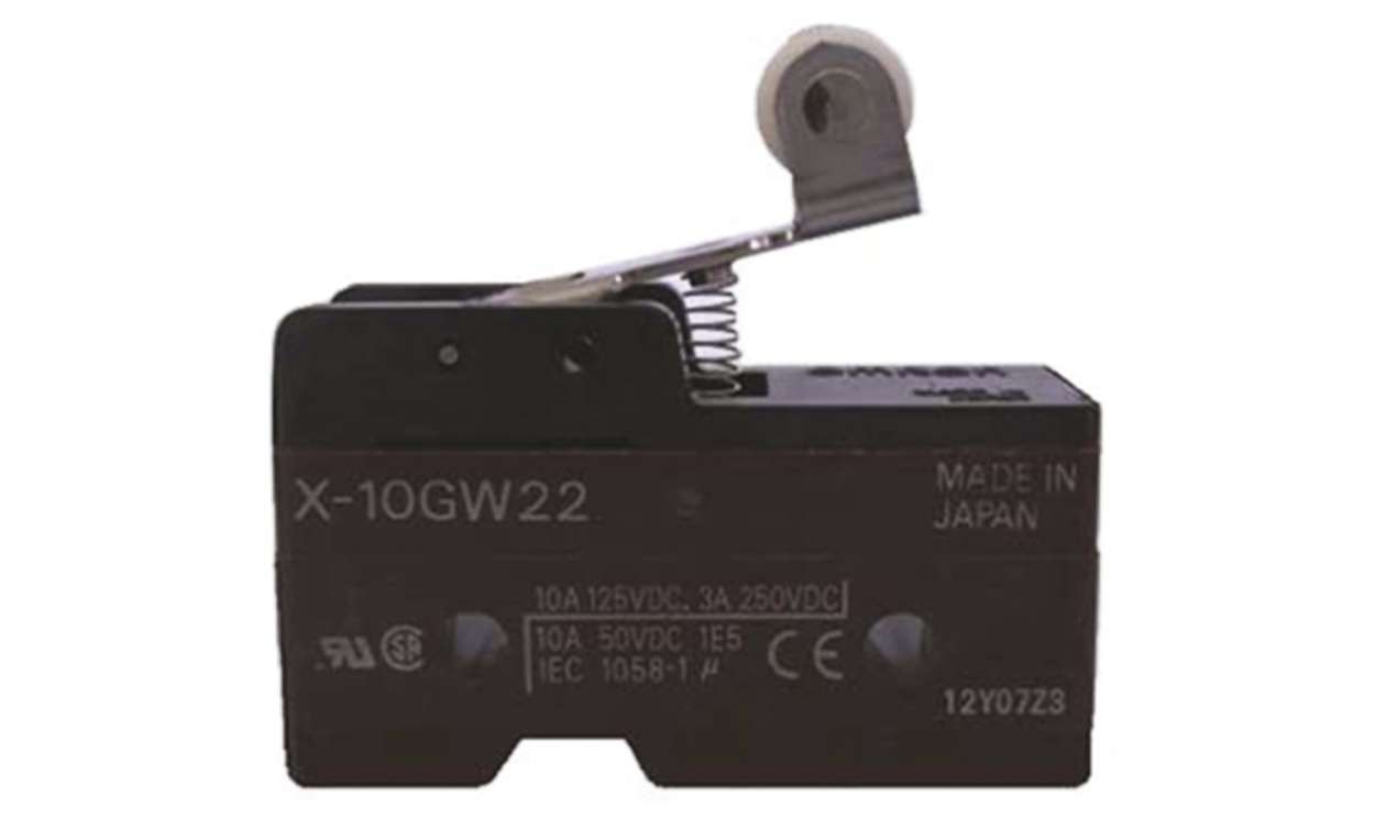 Omron X-10GQ, Plunger Limit Switch, NO/NC, IP00, SPDT, Thermosetting Resin Housing, 10A Max