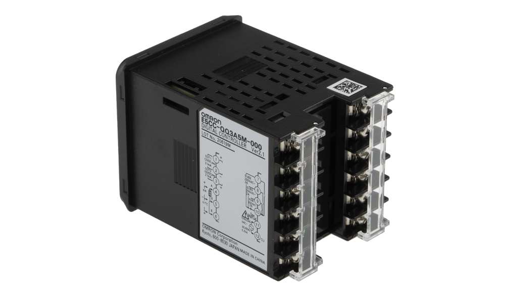 Omron E5CC-QQ3A5M-000, E5CC Panel Mount PID Temperature Controller, 48 x 48mm 2/4 Input, 3 Output SSR, Solid State Relay, Logic, 100 →