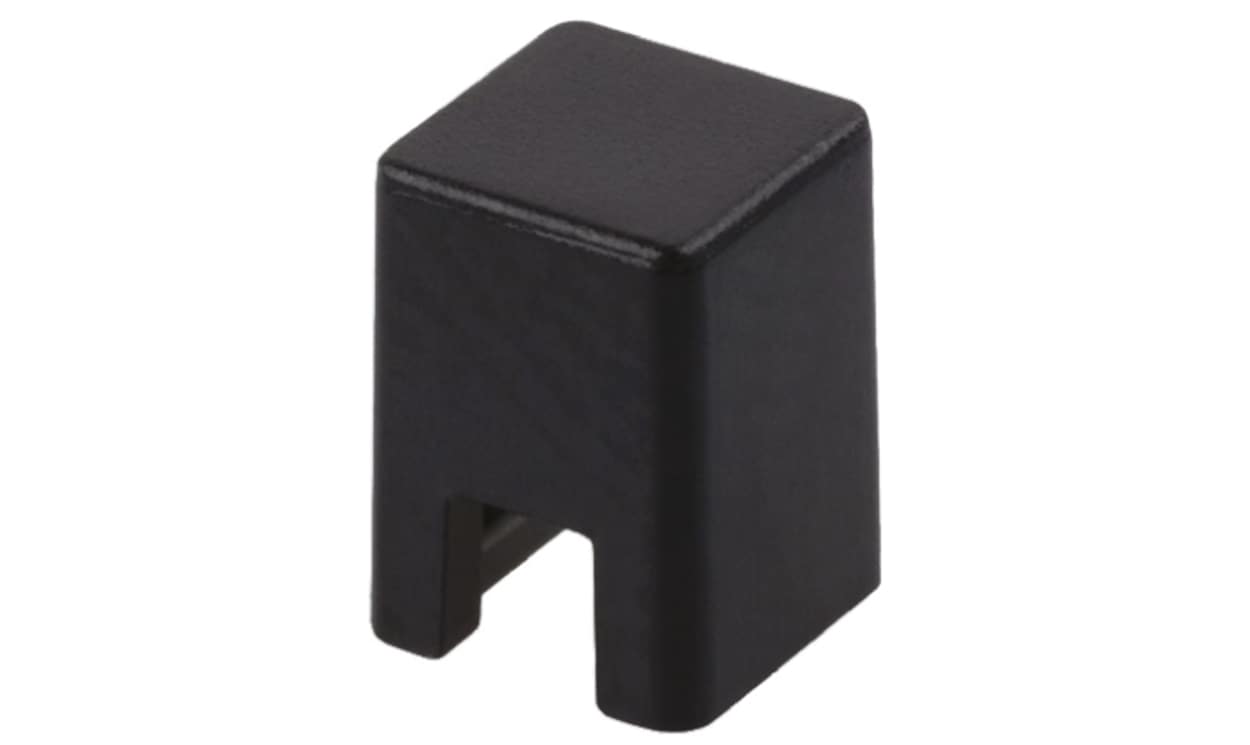 Omron B32-1010, Black Tactile Switch Cap for Series B3F-1000, Series B3F-1000, Series B3F-3000, Series B3F-3000, Series B3FS,