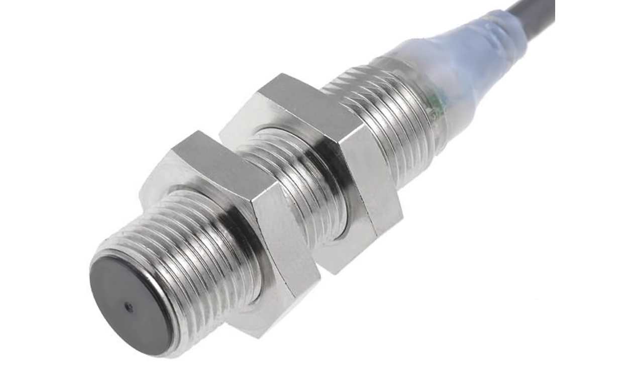 Omron E2A-M12KS04-WP-B2 5M, Inductive Threaded Barrel Proximity Sensor, M12, 4 mm Detection, PNP NC, 12 → 24 V dc - generaltechuae