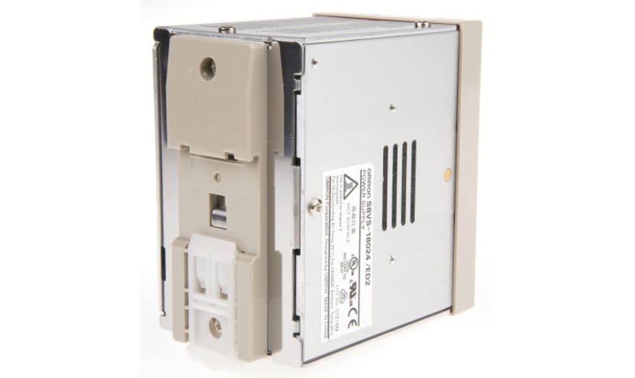 Omron S8VS-18024A, S8VS Switched Mode DIN Rail Power Supply, 85 → 264V ac ac Input, 24V dc dc Output, 7.5A Output, 180W