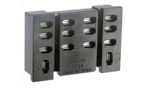 Omron PT14-0, MKS 14 Pin 250V ac PCB Mount Relay Socket, for use with LY Series Relay