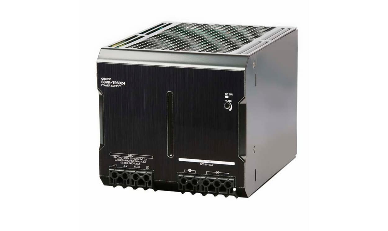 Omron S8VK-T96024, S8VK-T Switched Mode DIN Rail Power Supply, 380 → 480V ac ac Input, 24V dc dc Output, 40A Output, 960W