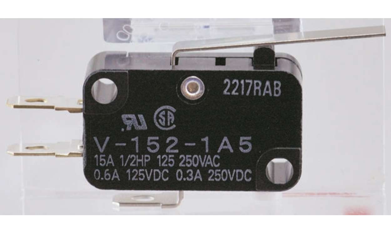 Omron VX-012-1C23, Hinge Lever Micro Switch, Tab Terminal, 100 mA @ 30 V dc, SPDT, IP40