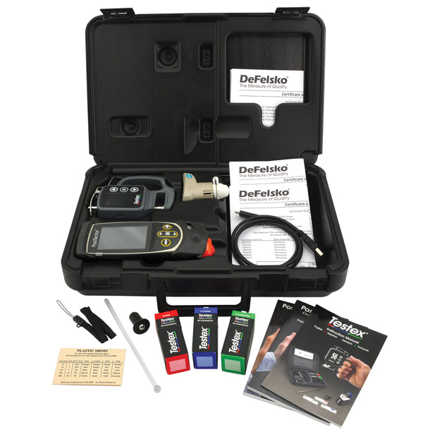 DeFelsko KITF1RT | PosiTector Testex Inspection Kit, Standard | 6000 F + DPM + Testex Micrometer - generaltechuae