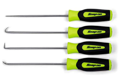 Snap-on SGLASA604BH | 4 pc Instinct Heavy-Duty Pick Set | 4 pc, 6 in Exposed Pick, 3/16 in Shank