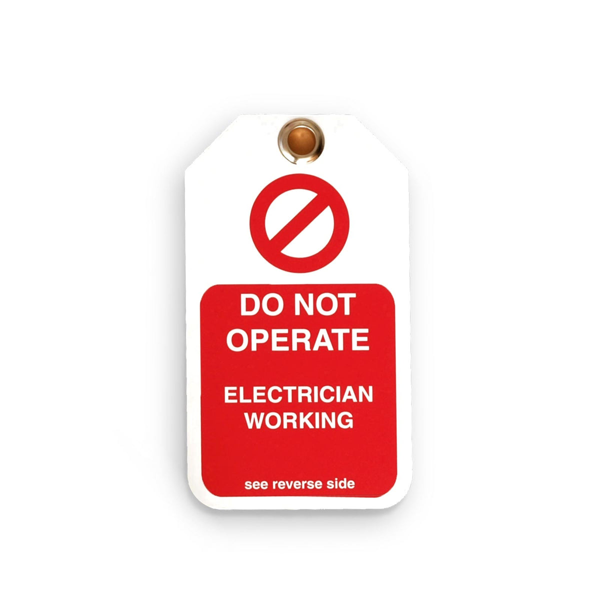 Martindale MARTAG4 | TAG4 Laminated Safety Lockout Tags | 80 x 140 mm, pack of 10 - generaltechuae