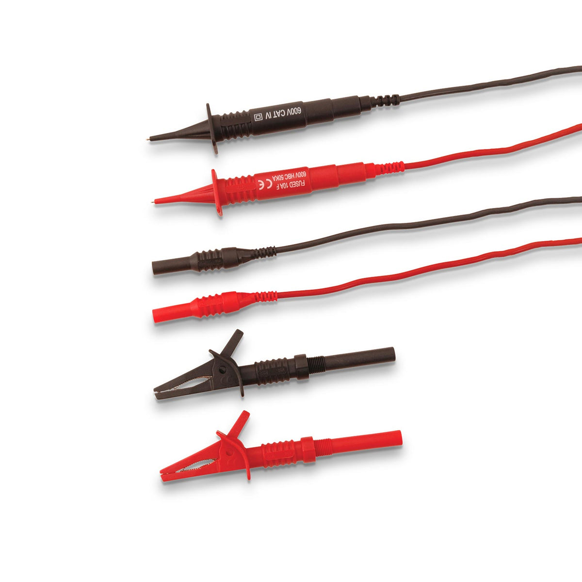 Martindale MARTL57 | TL57 GS38 Fused Test Leads | 500mA, Straight Fixed Shroud, CAT IV 600V - generaltechuae