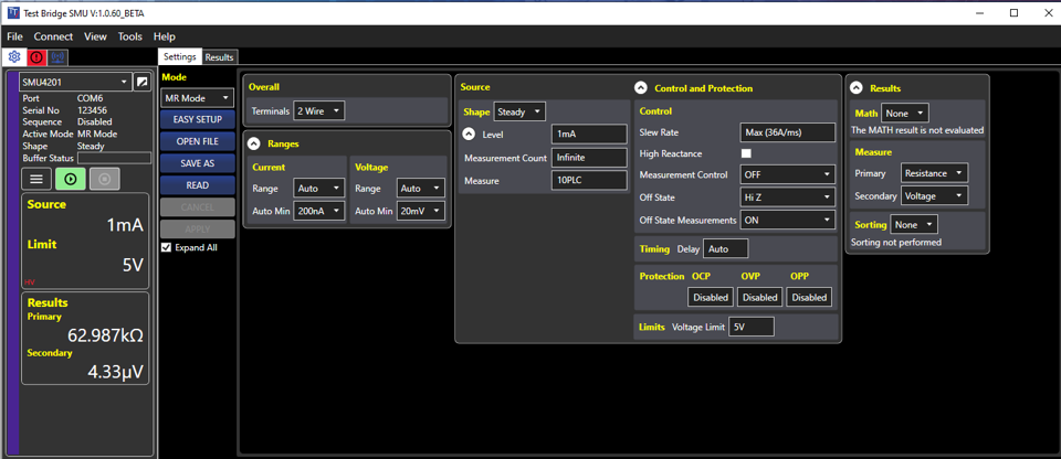 Aim-TTi Test Bridge SMU | SMU Control Software | for SMU4000 Series - generaltechuae