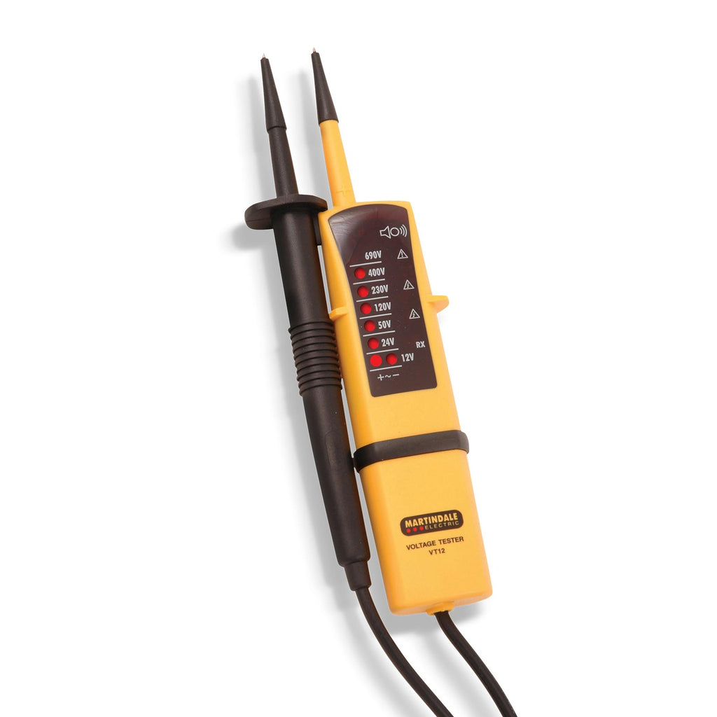 Martindale MARVT12 | VT12 Two-Pole Voltage and Continuity Tester | 12–690V, CAT III 690V - generaltechuae