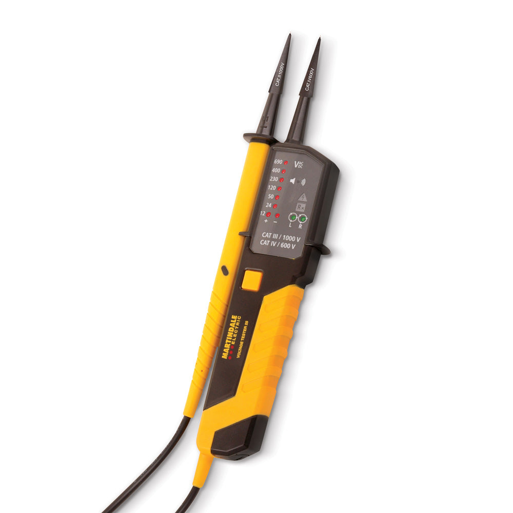 Martindale MARVT25 | VT25 Two-Pole Voltage and Continuity Tester | 12–690V, Phase Rotation - generaltechuae
