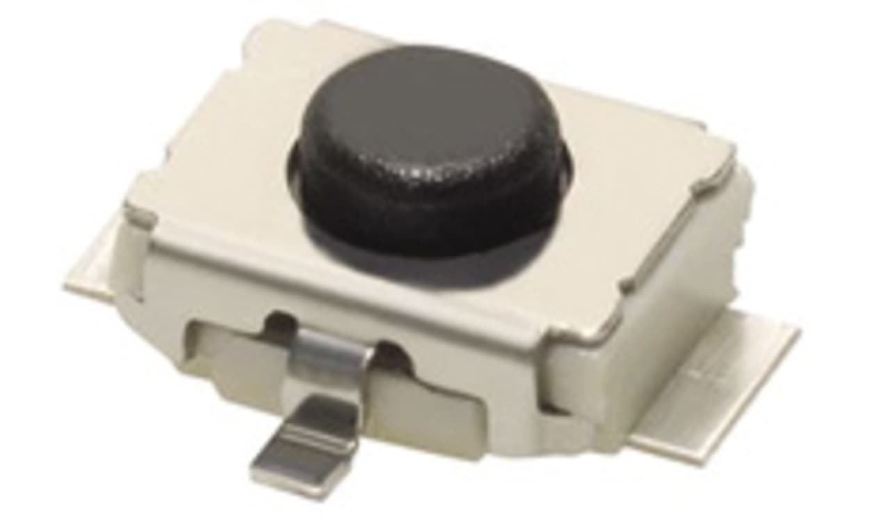 Omron B3U-1100P, Button Tactile Switch, SPST 50 mA @ 12 V ac 0.4mm Through Hole