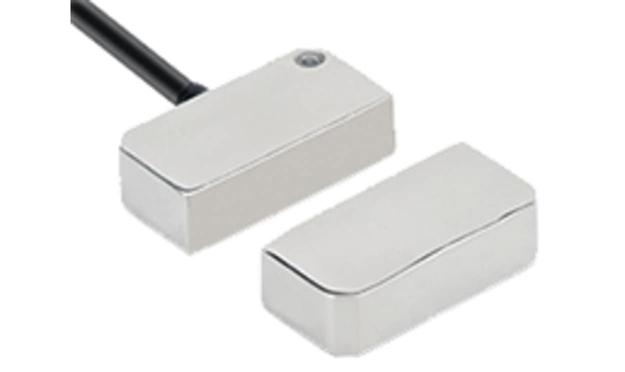 Omron F3S-TGR-NSFC-21-M1J8, F3S-TGR-N_C Series Magnetic Non-Contact Safety Switch, 24V dc, Stainless Steel Housing, NO/2NC, M12