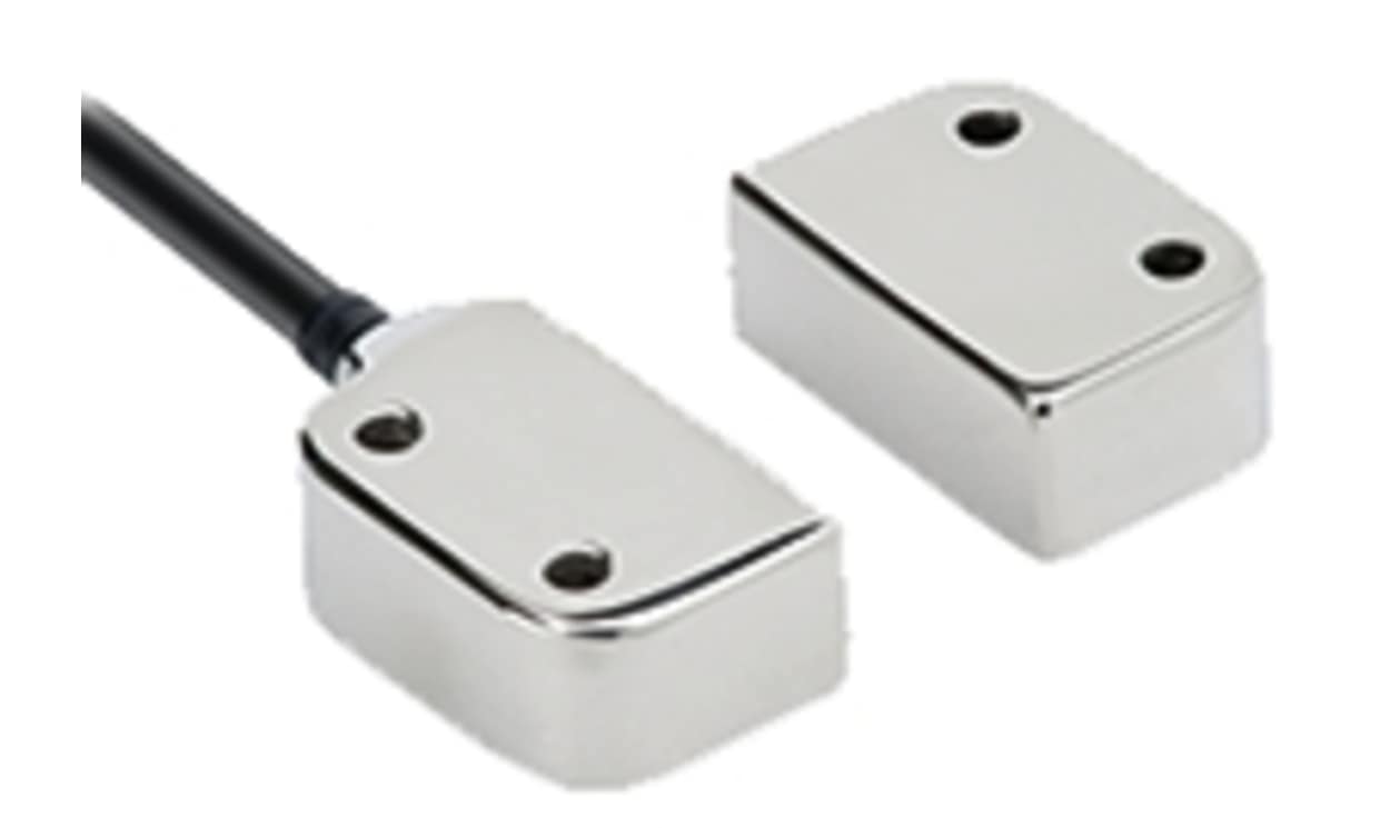 Omron F3S-TGR-NMHR-21-M1J8, F3S-TGR-N_R Series Magnetic Non-Contact Safety Switch, 10V dc, Stainless Steel Housing, NO/2NC, M12