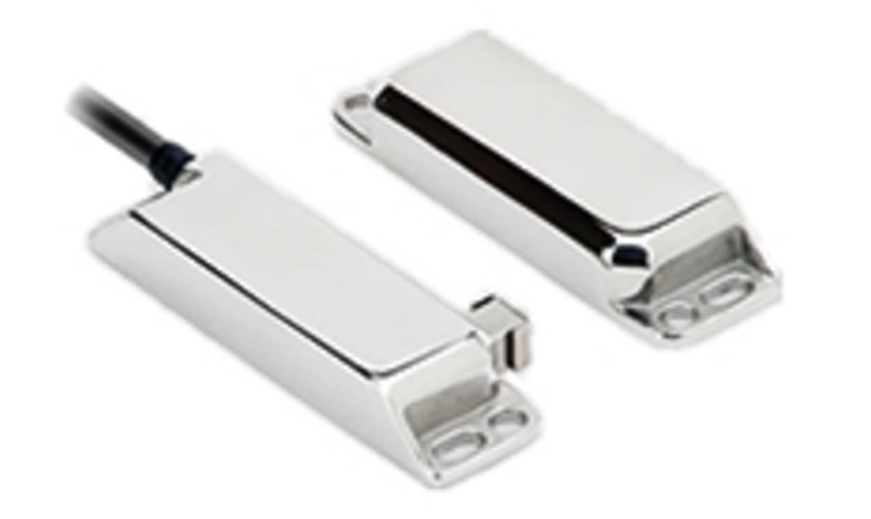 Omron F3S-TGR-NLMX-21-10, F3S-TGR-N_X Series Magnetic Non-Contact Safety Switch, 24V dc, Stainless Steel Housing, NO/2NC, 10m Cable